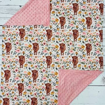 Floral Cow Blanket