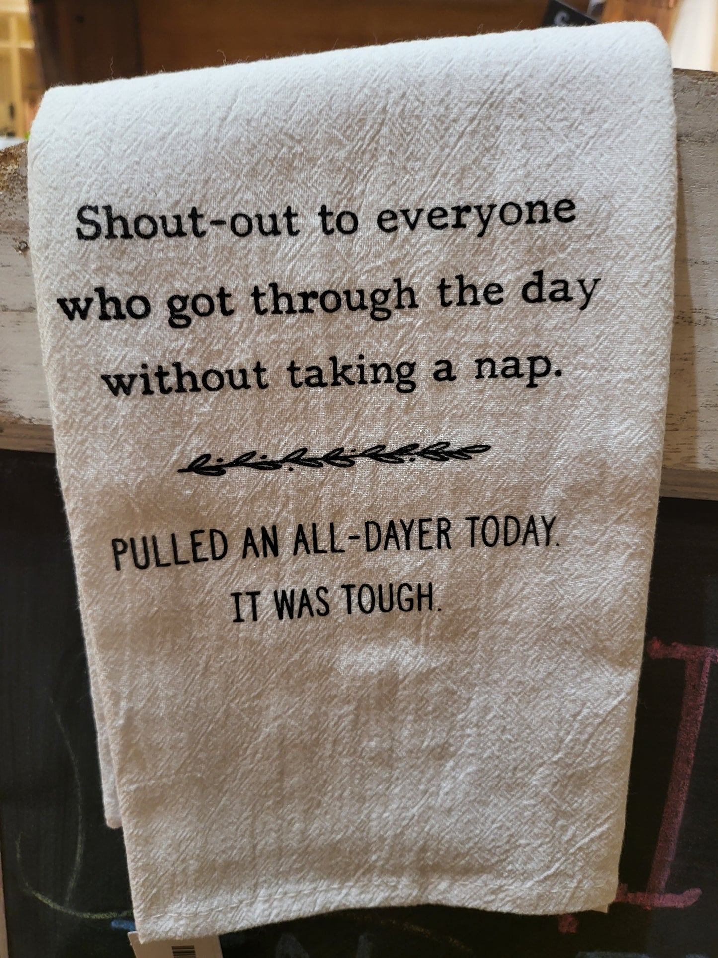 Shout Out Tea Towel