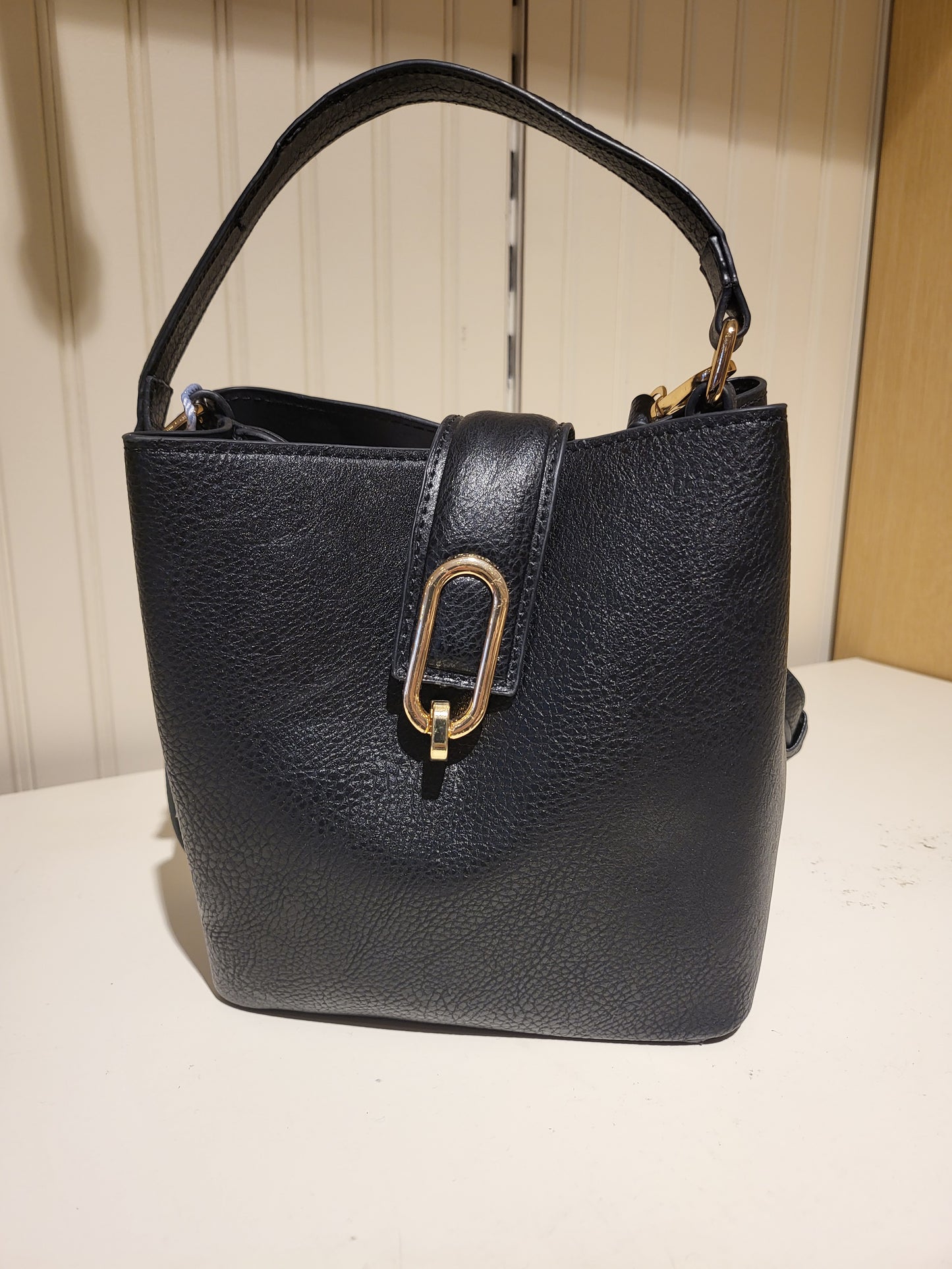 Black Leather Handbag