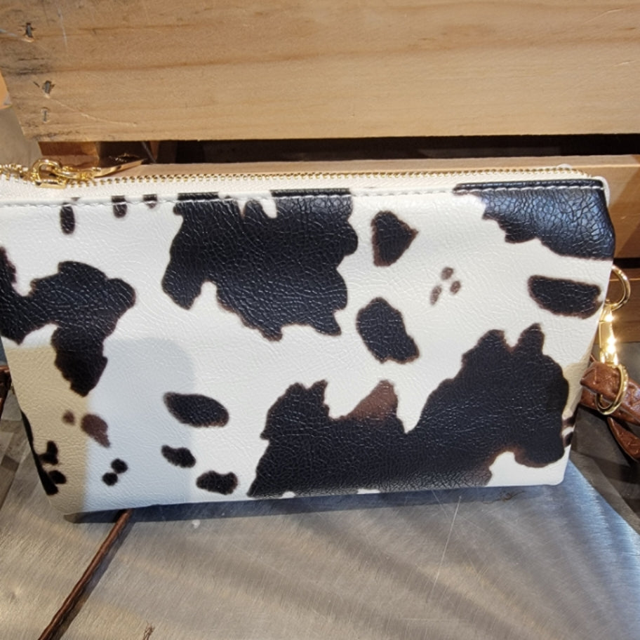 Cow Print Cross Body Bag